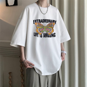230g重磅纯棉短袖t恤男大码半袖半截袖 DX17366-P20图片