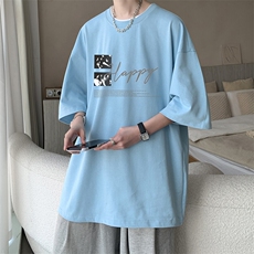 230g重磅纯棉短袖t恤男大码半袖半截袖DX17431-P20，男装T恤，电商A040