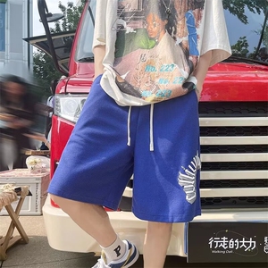 男新款青少年时尚休闲冰丝华夫格发泡短裤 GDK11 P26图片