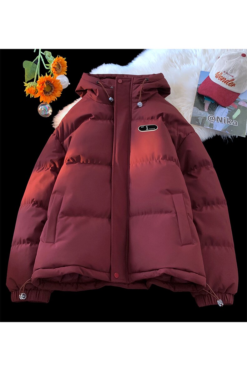 棉衣男冬季新款港风宽松加厚连帽羽绒棉学生棉服MF500-P69,男装棉衣,星座214-3