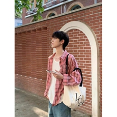 格子衬衫男女宽松痞帅长袖格纹衬衣帅气薄款防晒外套C1142，男装衬衫，星座1116A（原606A-3）