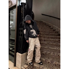 麦当娜贴布拉链连帽衫卫衣WY228特P56，男装卫衣，星座908-1