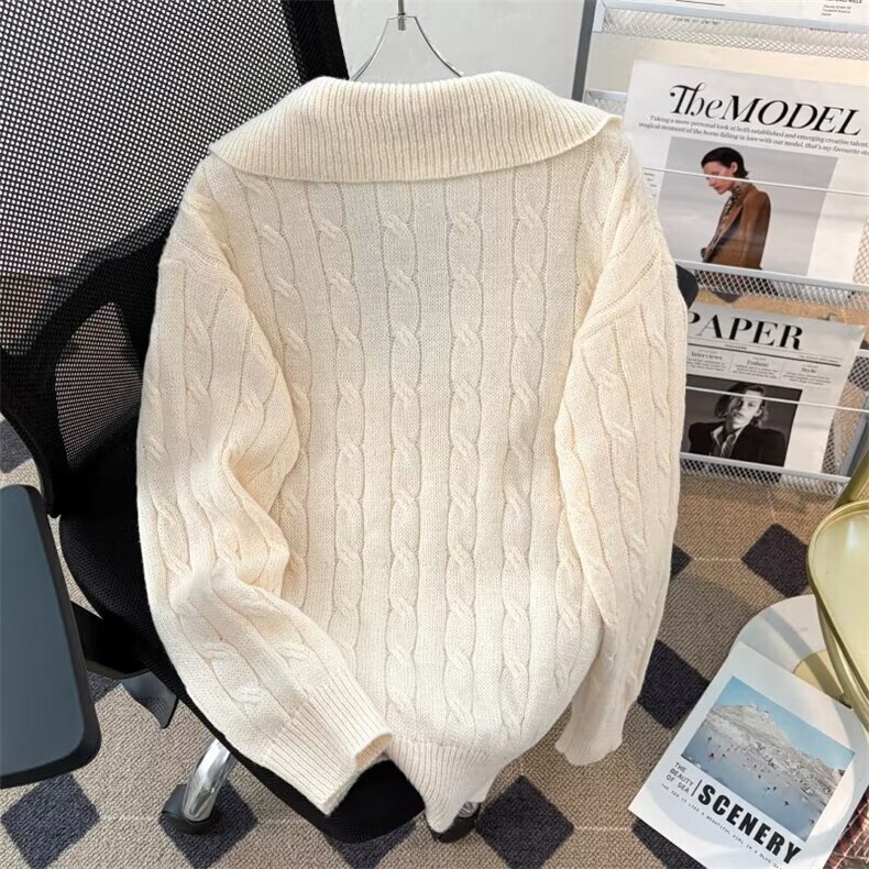 假两件针织衫男女宽松慵懒内搭毛衣3024P57,男装针织衫/毛衣,星座410-2