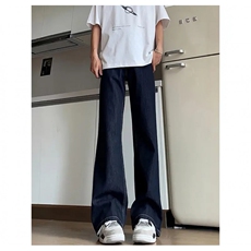美式丹宁原牛黑潮牛仔裤男女cleanfit宽松直筒长裤K70826-P45网图，男装牛仔裤，电商B245