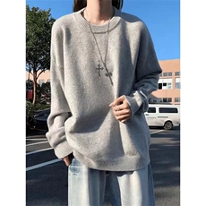 高端新款羊毛衫打底内搭针织上衣山羊绒毛衣女秋冬宽松外穿，男装T恤，星座506A