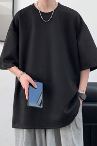 麂皮绒短袖t恤男大码半袖男 JD82099-P25图片