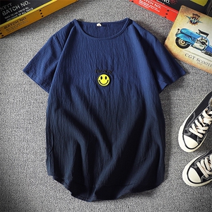 T22001-P40 渐变色亚短袖t恤男大码半袖上衣服图片