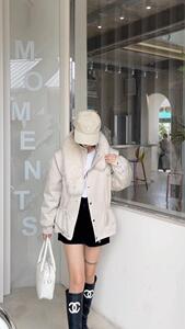 2022狐狸毛羽绒派克服图片