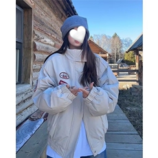 美式高街PU皮衣机车服夹克女短款辣妹设计感小众休闲宽松潮牌外套，男装夹克，星座506A