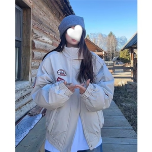 美式高街PU皮衣机车服夹克女短款辣妹设计感小众休闲宽松潮牌外套图片