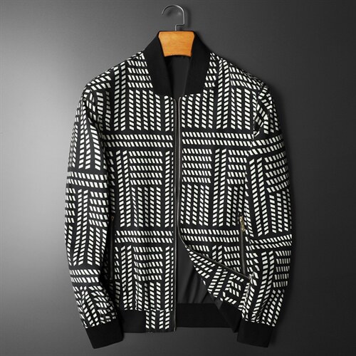 2022春季新款男士加肥加大码夹克外套M-6XL立领D203-1101,男装夹克,钱塘6015（原D203）