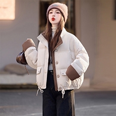 2024年新款时尚高端洋气小个子面包服宽松外套，女装羽绒服，雅佳俏