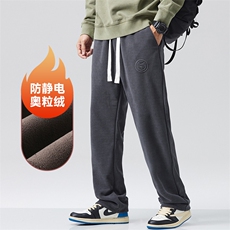 A178-1DY519AP85博奥绒华夫格秋冬季加绒美式休闲卫裤，男装休闲裤，电商A178-1