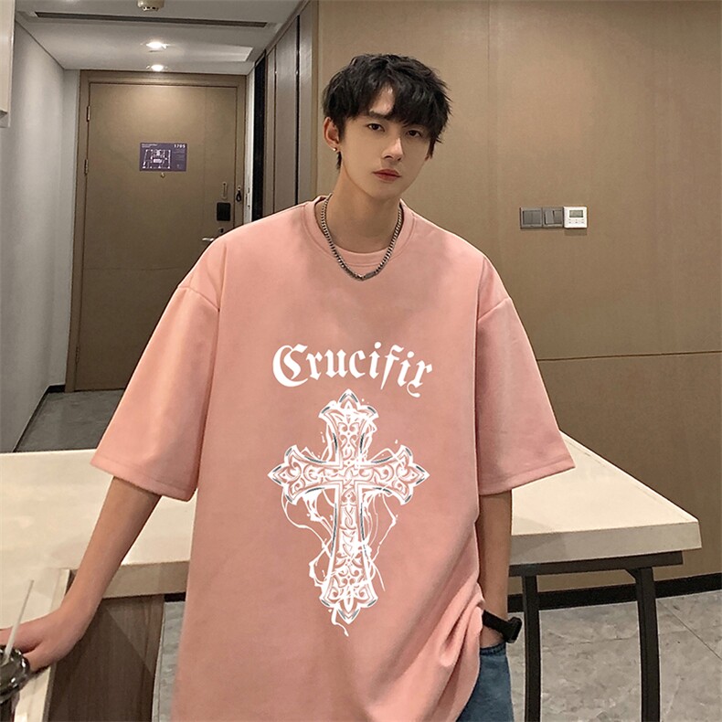 麂皮绒短袖t恤男大码半袖男JD82268-P25,男装T恤,电商A040