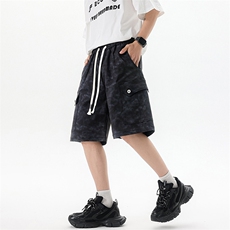 夏季工装短裤男ins潮牌休闲百搭潮流痞帅五分裤D0503-P50，男装休闲裤，星座308B-2