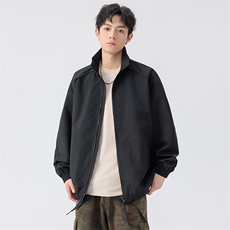新款硬汉风户外夹克男立领纯色上衣冲锋衣外套DSA157B-JK7822-P50，男装夹克，电商A157B