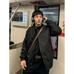青少年立领拉链标准潮常飞行教练夹克棉服男冬季外套JY6629