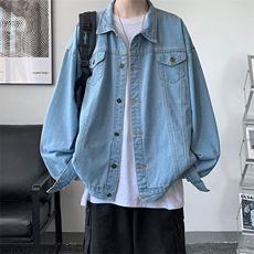 牛仔夹克男大码牛仔外套男茄克NJ77344-P60，男装夹克，电商A040