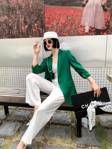 现货秋季新品铜氨西装，女装西装，洲忆家