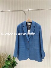 新款格子西装外套均码现货，女装西装，G