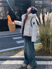 短款连帽羽绒服女2025冬季新款时尚学院风加厚保暖面包服外套，女装羽绒服，慧尚依恋