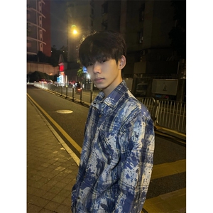 【有货】cleanfit扎染格子衬衫男设计感C3002LL-特P50图片