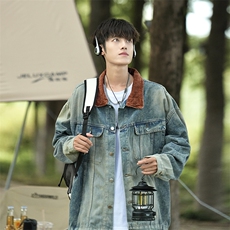 Wt050-P62山系宽松型牛仔夹克外套，男装夹克，星座1501-1