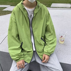 防晒衣男韩版潮流纯色连帽帅气2023夏季新款ins宽松外套W4803-P38，男装防晒衣，星座412-2