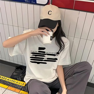 新款抖音直播短袖T260克TB5130批28纯棉220克T5130P22控38图片