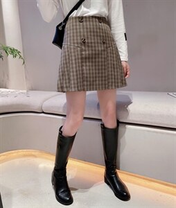 秋款 咖色格子系列 s_xL,其它,秀禾