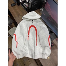 花灰色开衫连帽卫衣美式外套潮牌痞帅情侣上衣WY148特P53，女装短外套，星座908-1