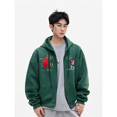 【现货】XZ1218WT66013特价P54美式复古字母印花连帽卫衣，男装卫衣，星座1218（原611-3）