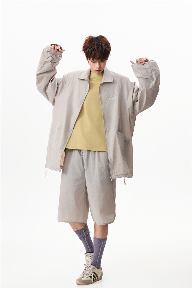 8XL-M特大码冰丝防晒服短裤套装男户外防晒衣运动外套潮TZ102P65,男装牛仔裤,电商D206-1