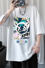 华夫格t恤男短袖男大码五分袖短句风HT73275-P22，男装T恤，电商A040