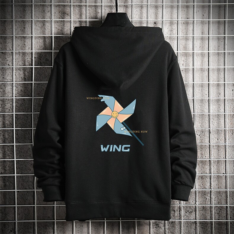 KS21112-P38连帽开衫卫衣男运动外套大码班服网格挂拍,男装卫衣,电商A040A