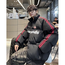 美式撞色棉服2024新款保暖棉袄冬季宽松休闲棉衣外套潮MF273-P106，男装棉衣，星座412-3