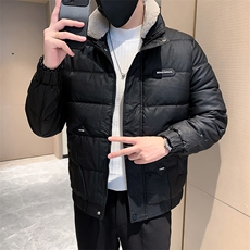 冬季新款皮棉衣男加厚可拆羊羔毛领立领修身痞帅棉袄PM02-P148，男装棉衣，电商D323（原B261）