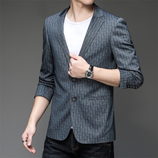 X2218钱塘2020-2时尚休闲春秋季中年男士简约百搭西服外套P150，男装西服，钱塘207-2