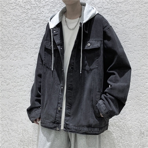 JK630-P75-控98 现货牛仔夹克外套连帽图片