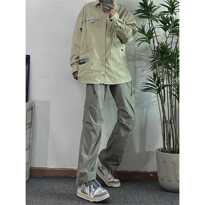 美式复古hiphop嘻哈冲锋裤潮牌,男装休闲裤,星座310A-4