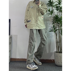 美式复古hiphop嘻哈冲锋裤潮牌，男装休闲裤，星座310A-4