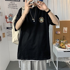 1图案已注册港风情侣潮大码M-5XL风短袖T恤男796F25控39，男装T恤，星座226-2