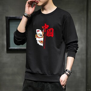 秋季新款2022风潮流男印花圆领套头卫衣1210-2-F970-P15图片