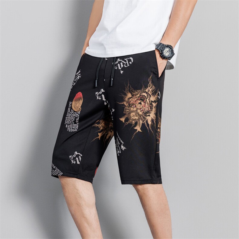 夏季低价跑量款男士休闲沙滩裤休闲五分裤短款男3011P16，男装牛仔裤，电商B226