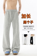 重磅卫裤男微喇美式高街195cm115直筒弯刀裤休闲百搭裤子KZ070P50，男装休闲裤，电商B312