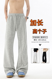 重磅卫裤男微喇美式高街195cm115直筒弯刀裤休闲百搭裤子KZ070P50图片