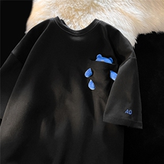 1中性风短袖T恤女情侣大码M-5XL网红小熊短袖T恤男DT7745P55控68，男装T恤，星座226-2