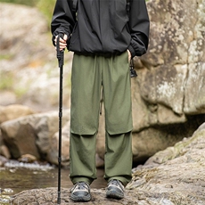 休闲裤男宽松直筒纯色透气登山速干裤DSA157B-K9813-特P35，男装休闲裤，电商A157B
