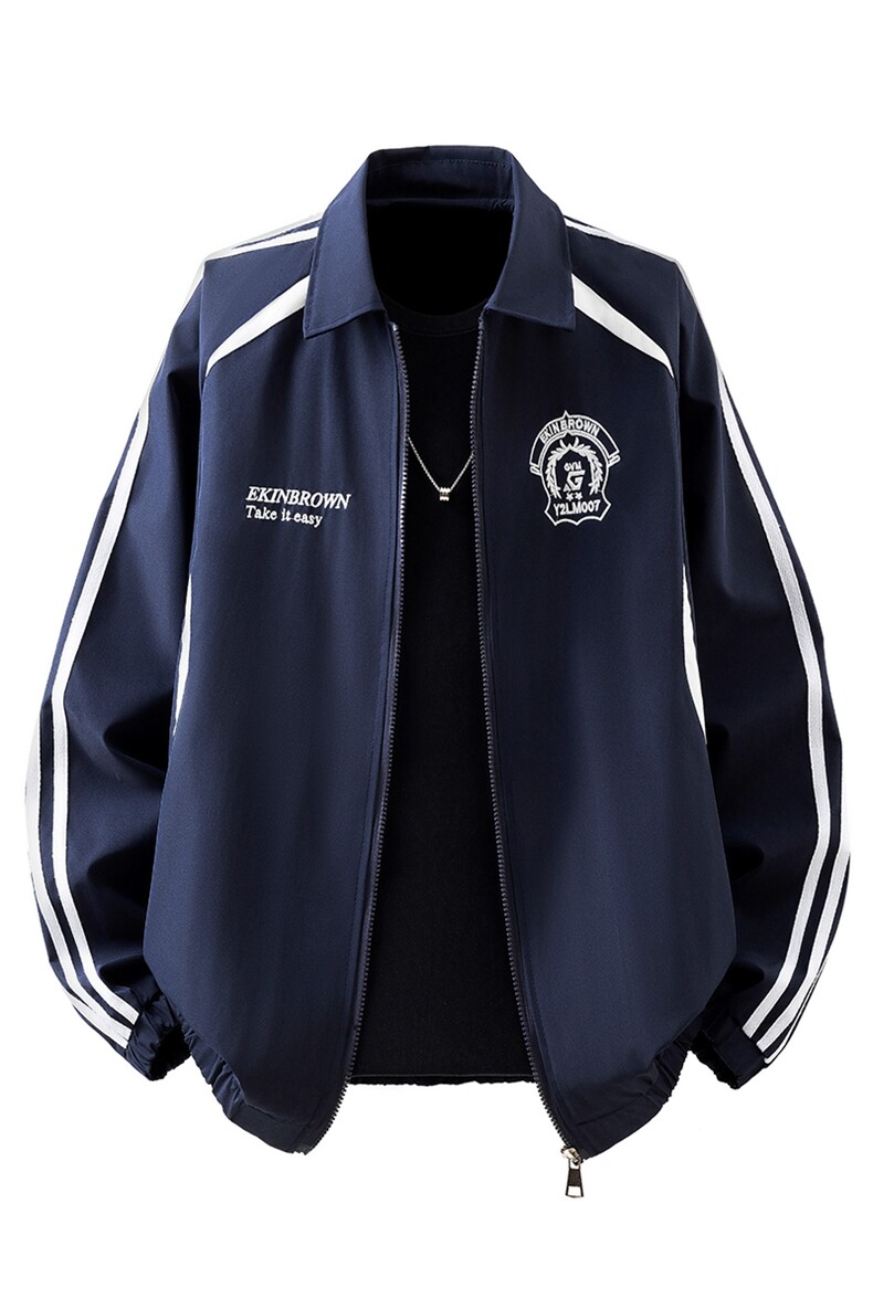 1美式学院风刺绣设计大码M-5XL立体白底棒球服夹克JK78073P79控,男装夹克,星座226-2