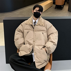 2025冬装港风冬款男立领棉衣面包棉服外套XZ212-QMY16-P78，男装棉衣，星座212